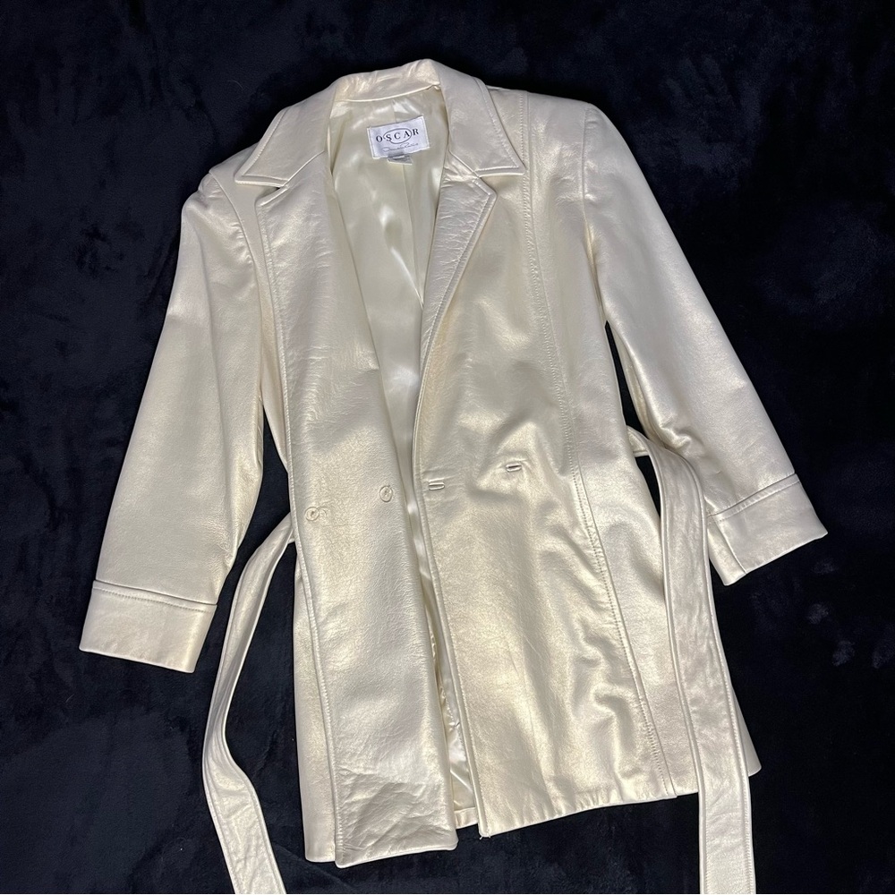 Vintage Oscar de la Renta Leather Jacket - Picture 4 of 11